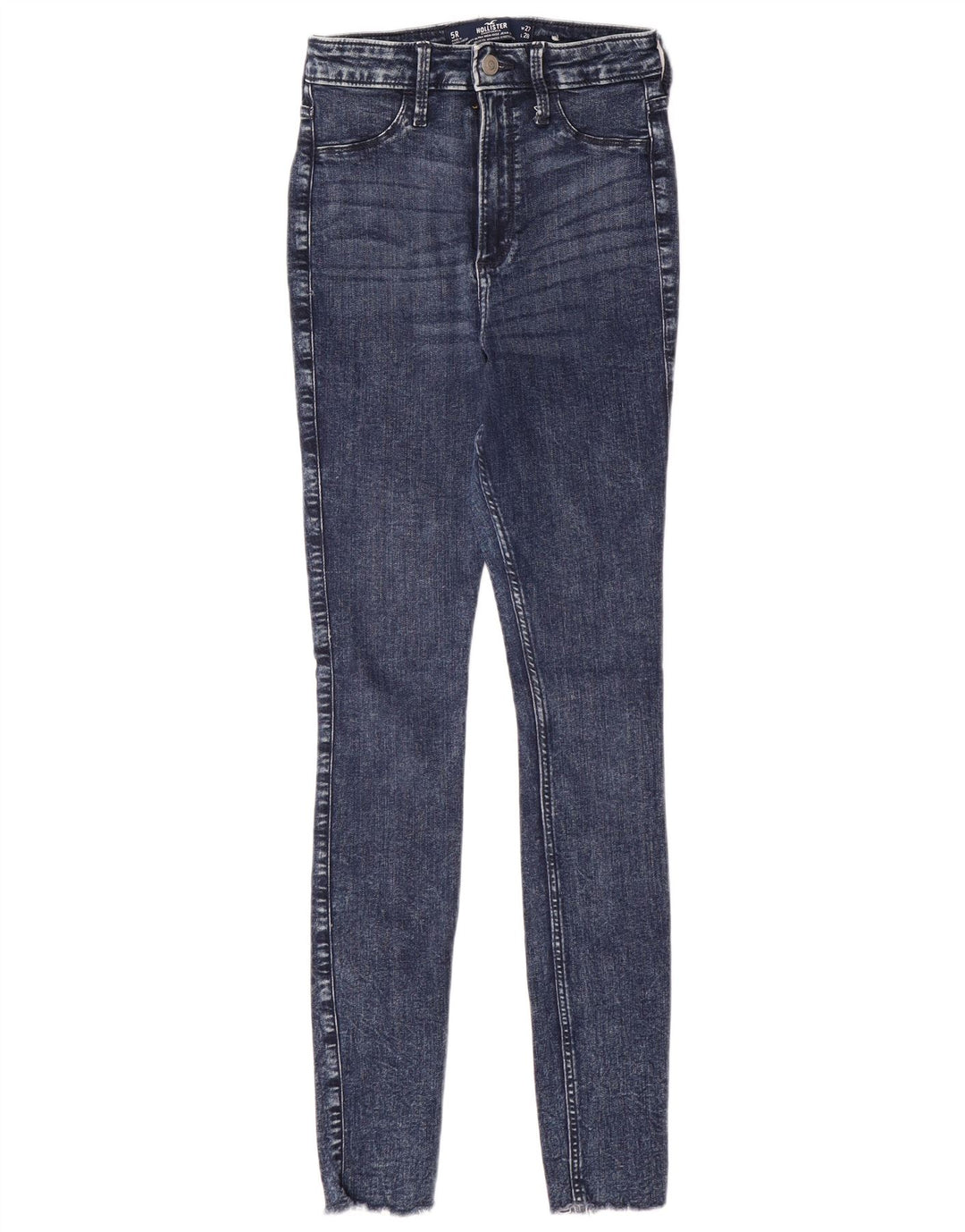 HOLLISTER Jeans ajustados con curvas de talle alto para mujer US 5 Small W27 L28 Azul