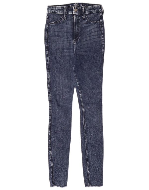 HOLLISTER Jeans ajustados con curvas de talle alto para mujer US 5 Small W27 L28 Azul