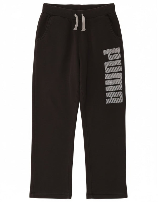 Puma Mens Graphic Tracksuit Trousers Medium Black Cotton