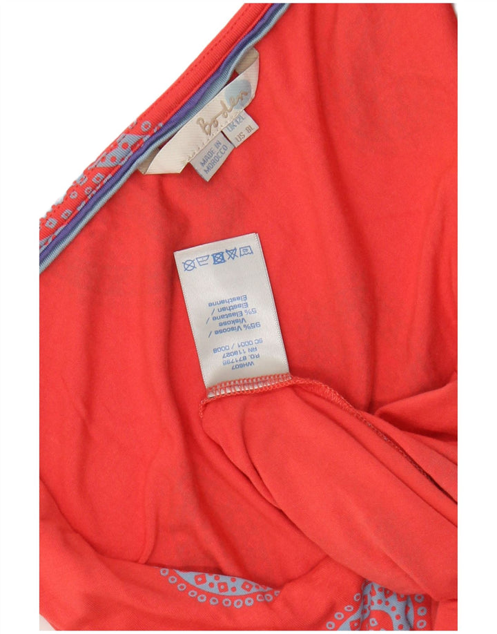 BODEN Vestido largo sin mangas para mujer, talla 48, viscosa de cachemira roja mediana