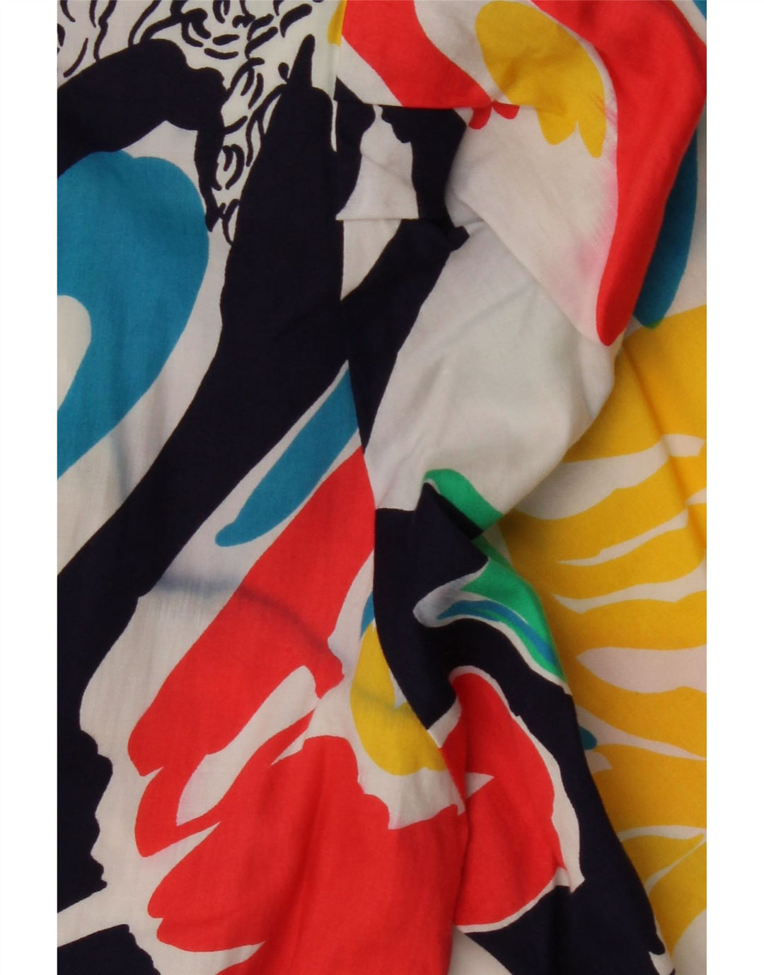 Vintage mujer patrón abstracto mono Reino Unido 12 medio multicolor