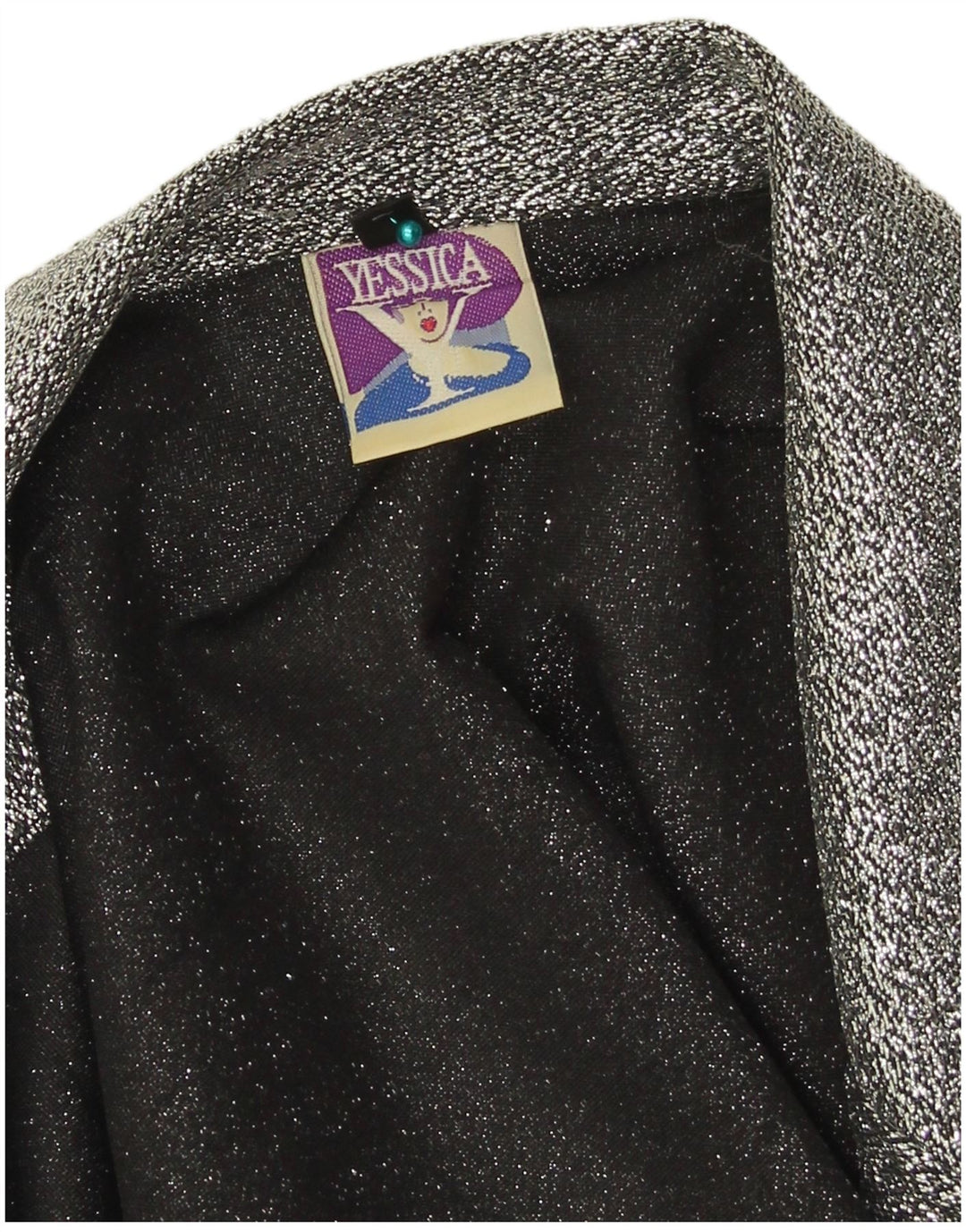 Chaqueta tipo blazer de 1 botón para mujer Yessica EU 44 XL Poliéster gris