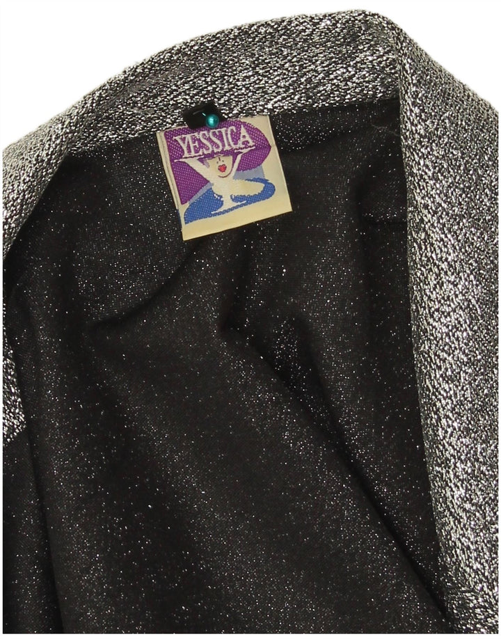 Chaqueta tipo blazer de 1 botón para mujer Yessica EU 44 XL Poliéster gris