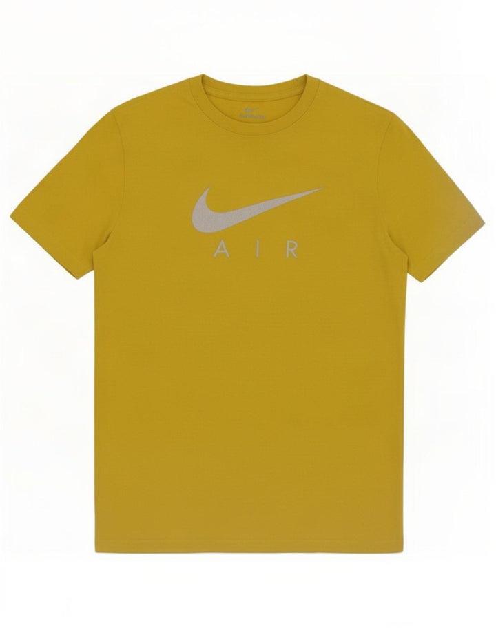 Nike - Camiseta gráfica para hombre, talla pequeña, color amarillo