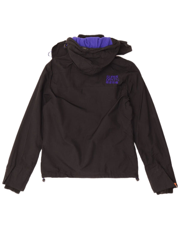 Superdry Chaqueta Cortavientos Gráfica para Mujer UK 40 Small Black
