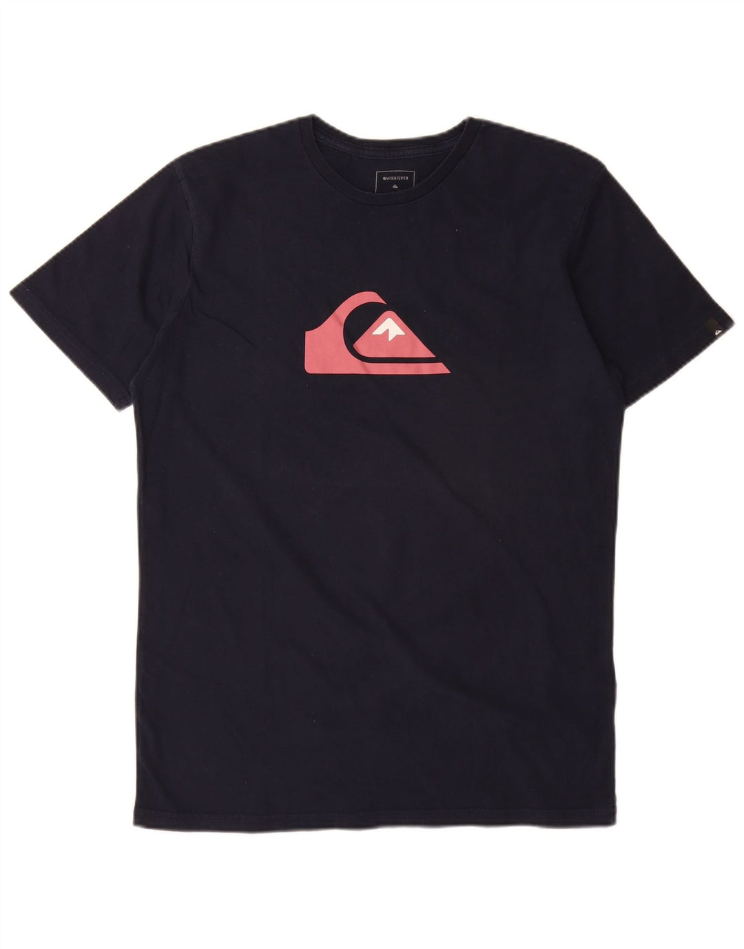 Quiksilver Camiseta con gráfico de ajuste regular para hombre Top mediano de algodón azul marino