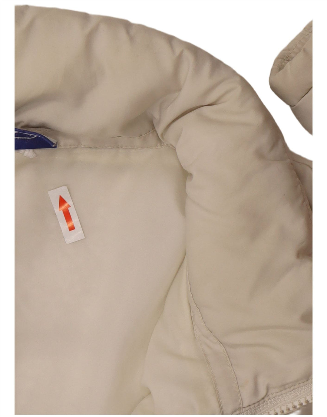 Reebok Chaqueta cortavientos para mujer UK 46 Grande Blanco Poliéster Deportes