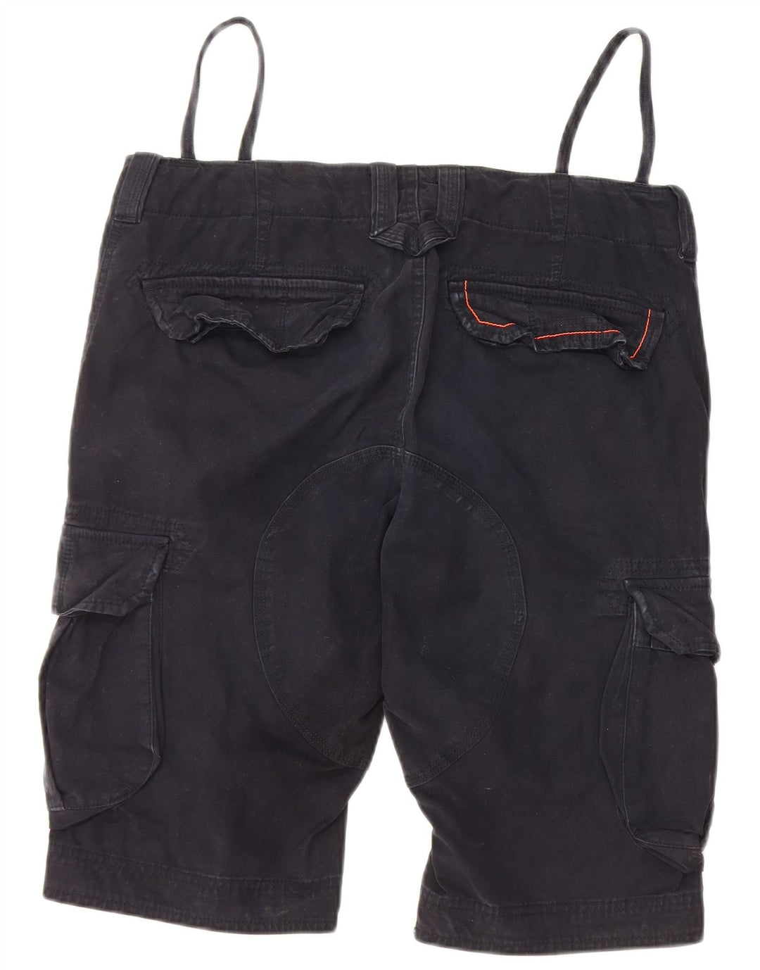 SUPERDRY Pantalones cortos tipo cargo para hombre medianos W32 Algodón azul marino
