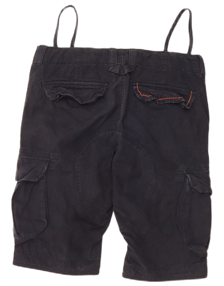 SUPERDRY Pantalones cortos tipo cargo para hombre medianos W32 Algodón azul marino