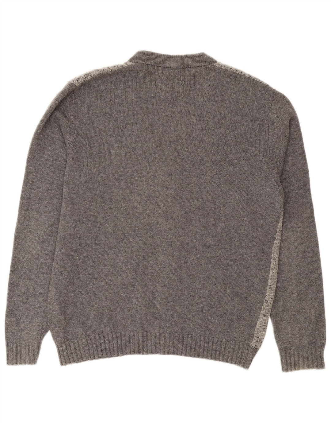Il Granchio Cárdigan Hombre IT 50 Lana Moteada Gris Medio