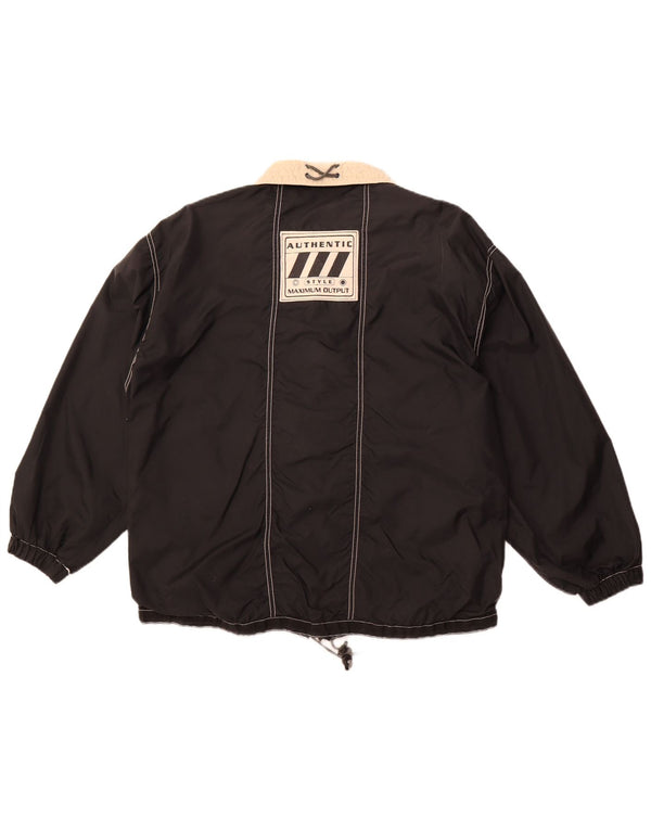 AUTHENTIC Chaqueta utilitaria holgada para hombre UK 38 Medium Black