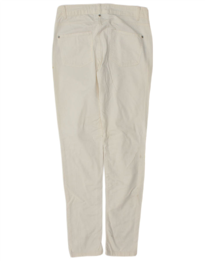Zara Vaqueros Pitillo Mujer EU 40 Mediano W30 L31 Blanco