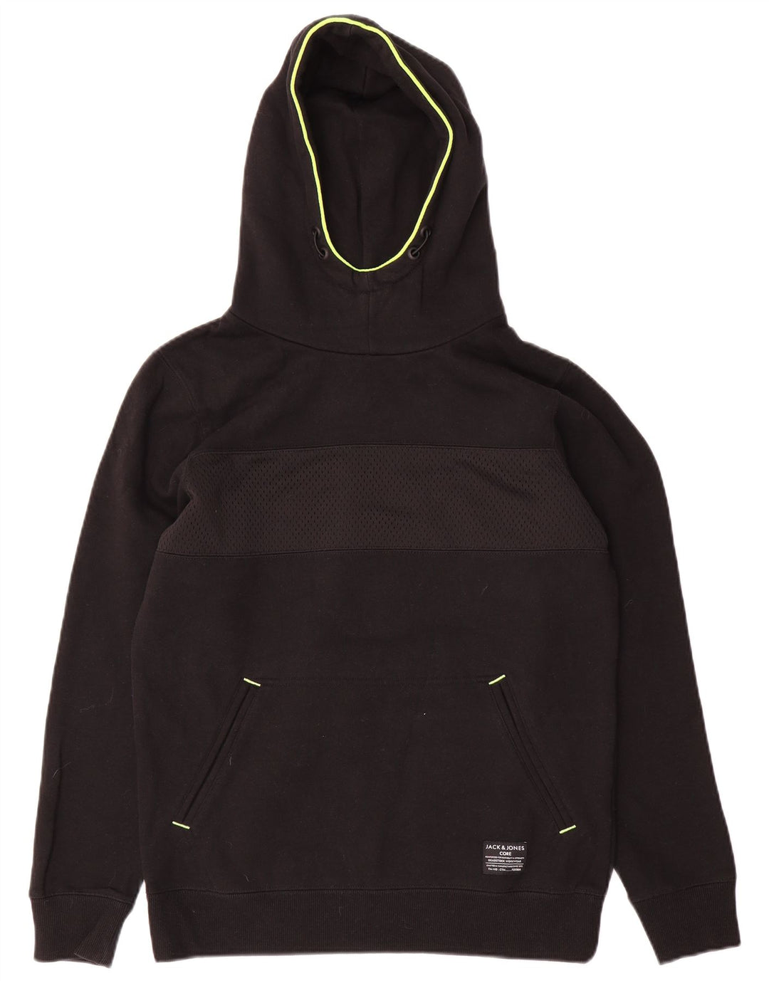 Jack & Jones Hombre Sudadera con Capucha Jumper Small Negro Algodón