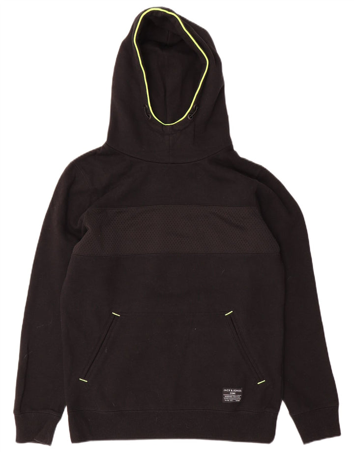 Jack & Jones Hombre Sudadera con Capucha Jumper Small Negro Algodón