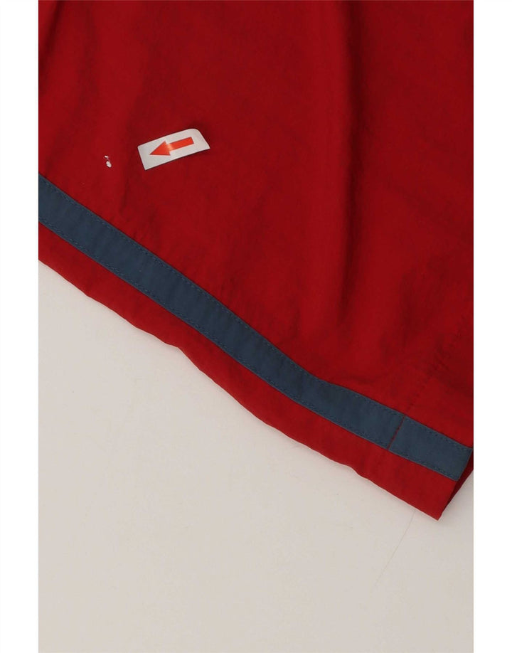 Guru Bañador con estampado gráfico para hombre, talla grande, color rojo