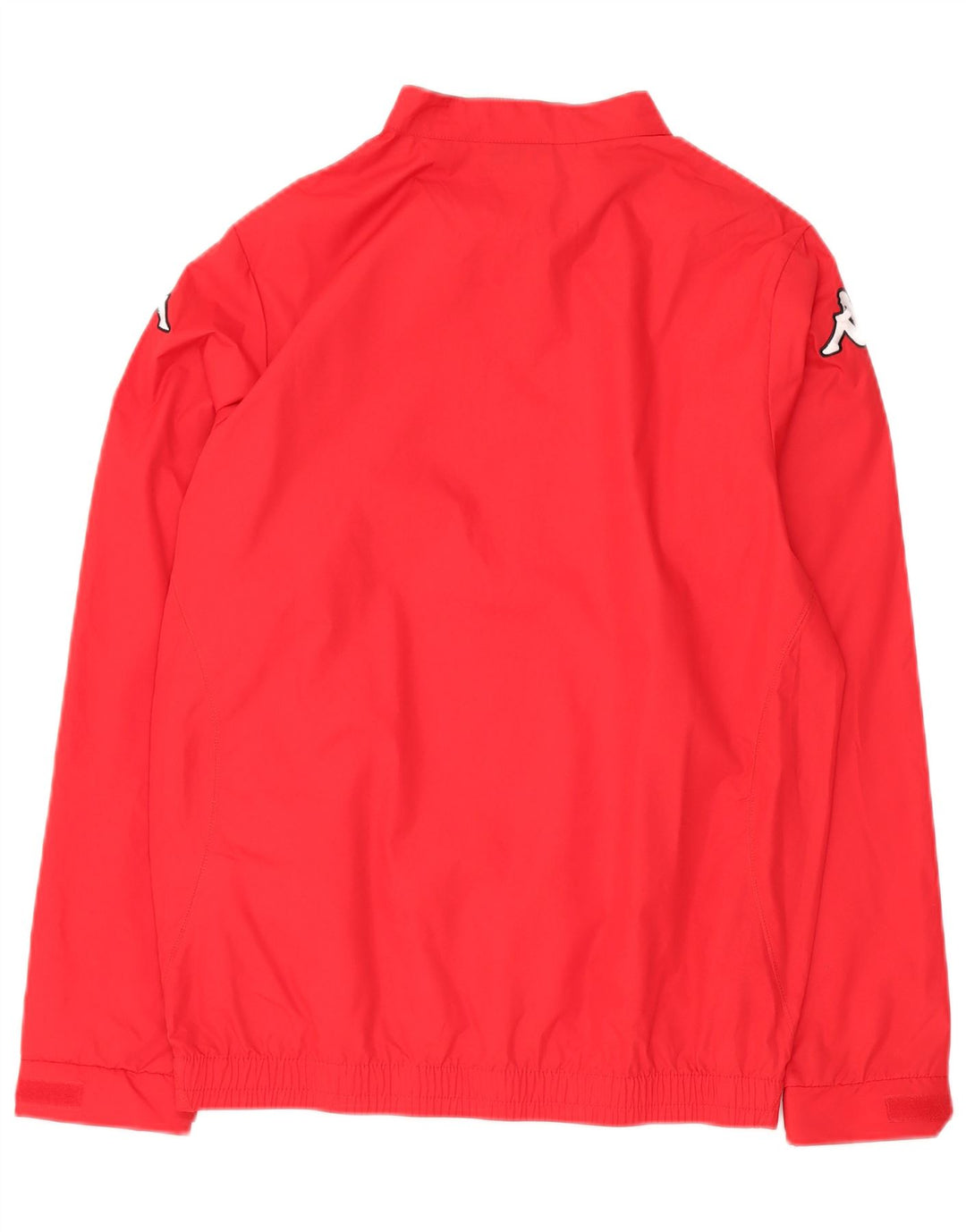 KAPPA Mens Zip Neck Jersey Chándal Top Pequeño Poliéster Rojo