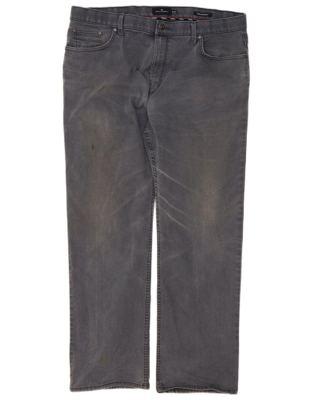 Marks & Spencer Vaqueros rectos azules Harbor para hombre W38 L31 Algodón gris