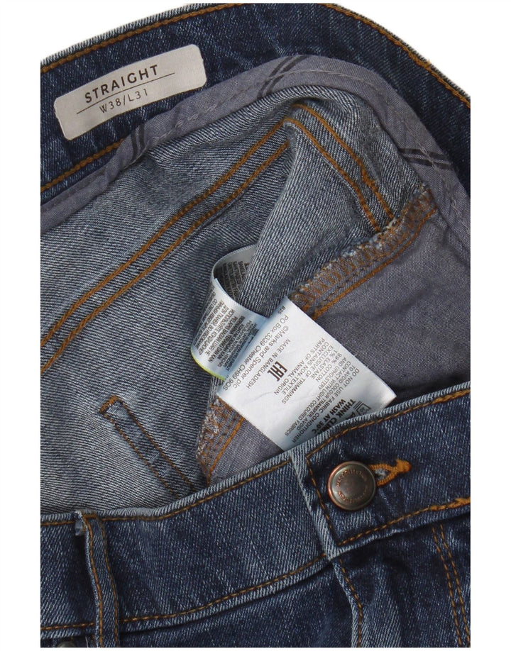 Marks & Spencer Vaqueros rectos para hombre W38 L31 Algodón azul