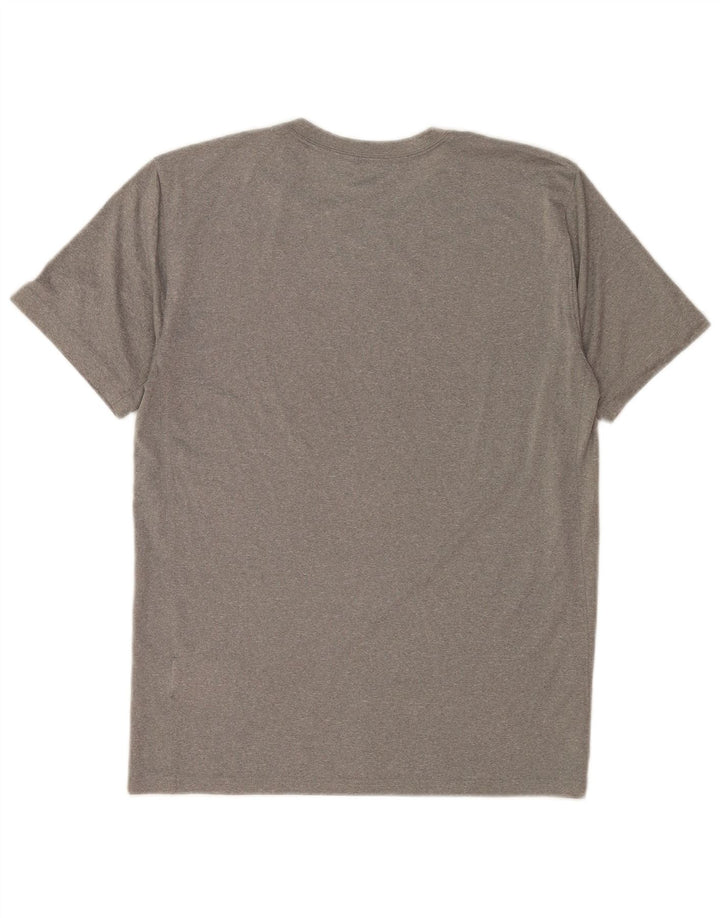Camiseta Nike Dri Fit para hombre Top poliéster gris medio