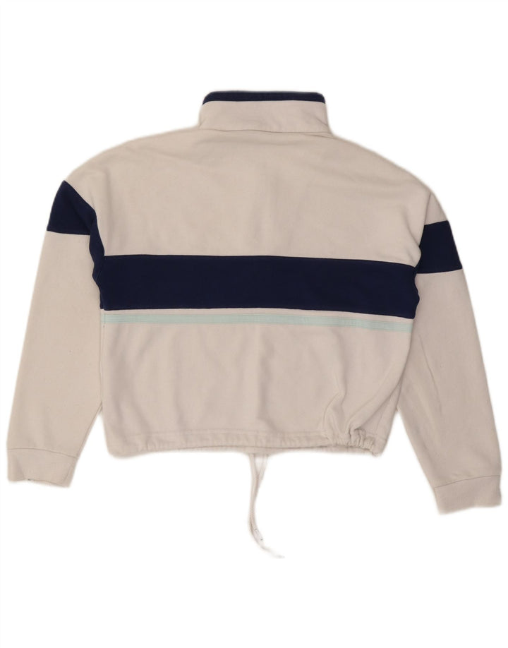 SERGIO TACCHINI Jersey corto de gran tamaño para mujer UK 6 XS Blanco