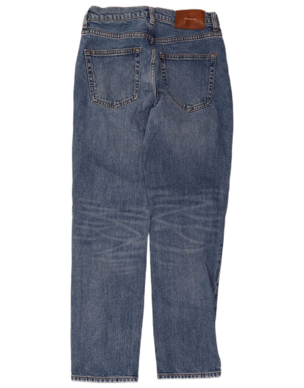 Zara Jeans Rectos Desgastados Mujer EU 36 XS W26 L27 Azul