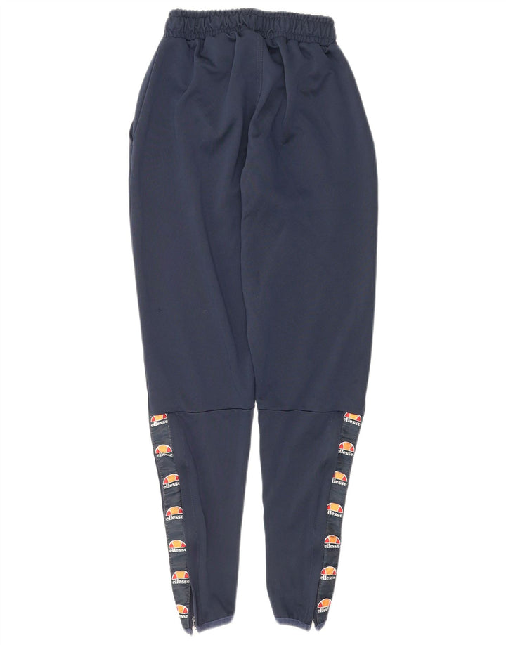 ELLESSE Pantalones de chándal gráficos para mujer UK 6 XS Azul marino Poliéster