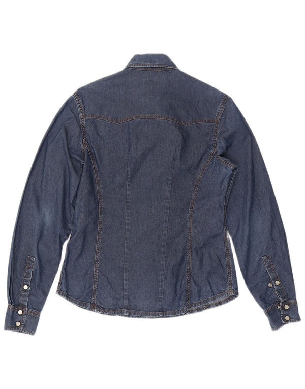 BOOSLEY Camisa vaquera para mujer UK 40 Algodón azul medio