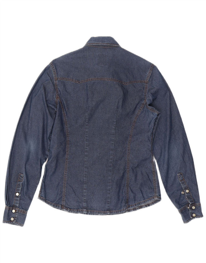 BOOSLEY Camisa vaquera para mujer UK 40 Algodón azul medio
