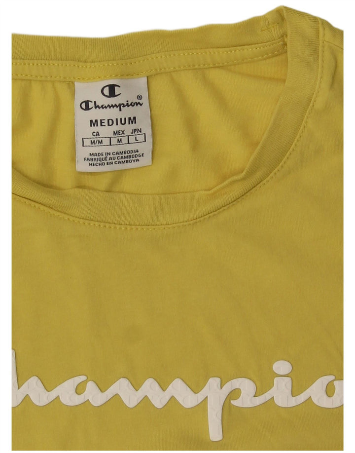 Champion Camiseta gráfica para mujer Top UK 12 Medium Yellow