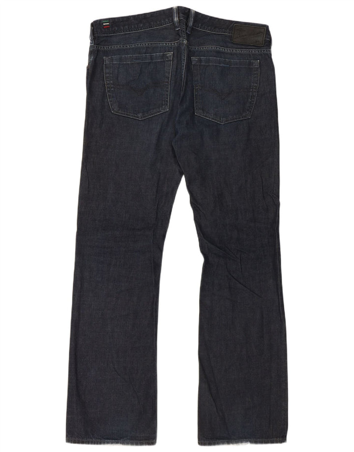 Diesel Hombre Bootcut Jeans W36 L33 Algodón Azul Marino
