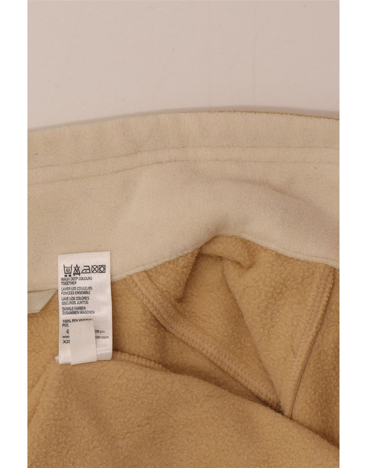 Marks & Spencer Chaqueta polar para mujer UK 44 Grande Poliéster beige