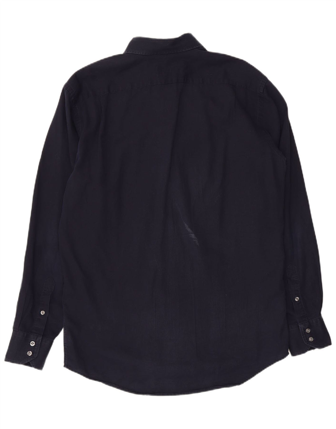 LACOSTE Camisa regular fit para hombre Talla 40 Mediana Azul marino Algodón