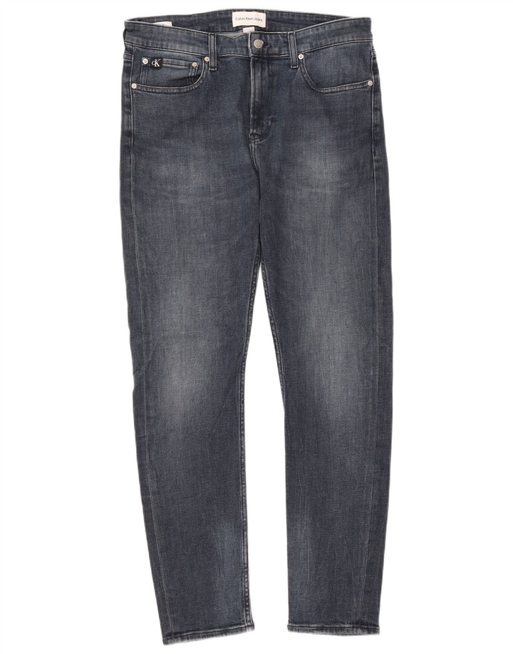 CALVIN KLEIN Vaqueros ajustados para hombre W32 L32 Algodón azul