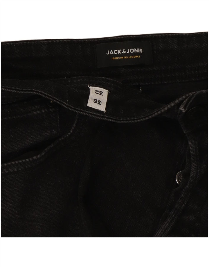 Jack & Jones Hombre GLENN Slim Jeans W36 L32 Algodón Negro
