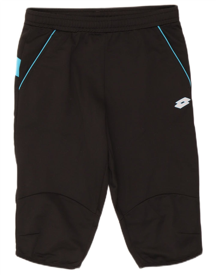 Lotto Hombre Bermudas Deportivas Shorts Medianos Negro Colorblock