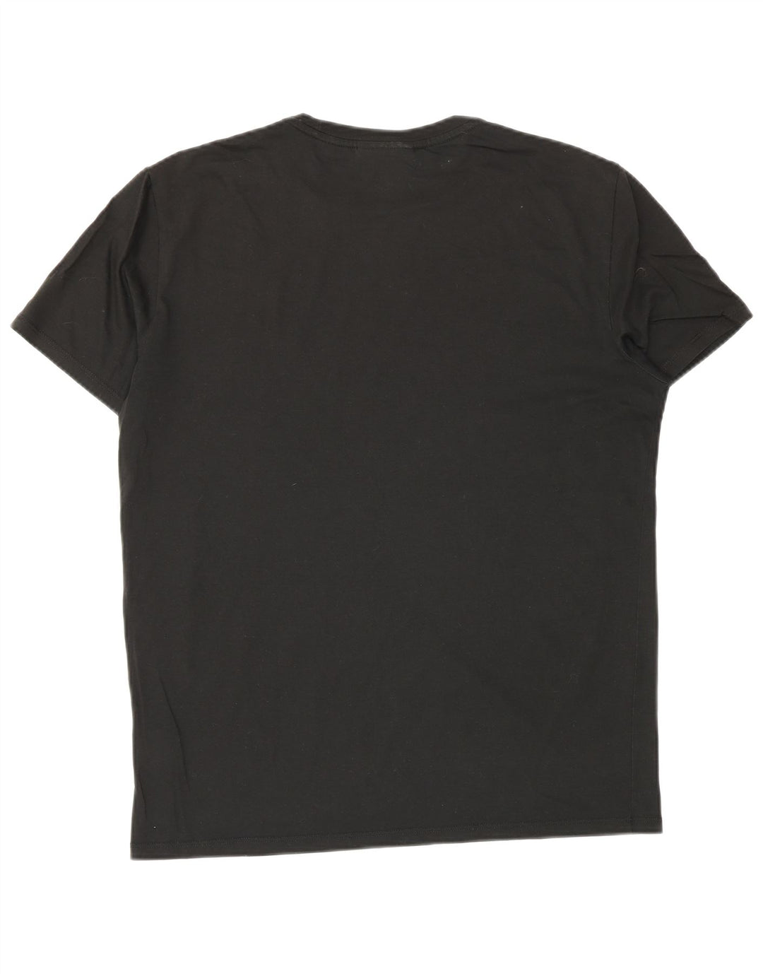 Lacoste Camiseta de corte regular para hombre talla 4 mediana algodón negro