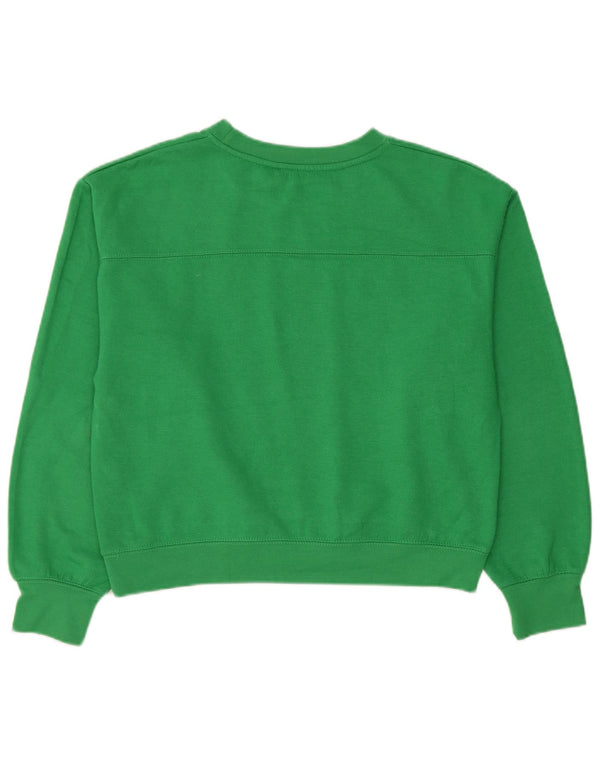 Zara Mujer Sudadera Jumper UK 44 Poliéster Verde Medio