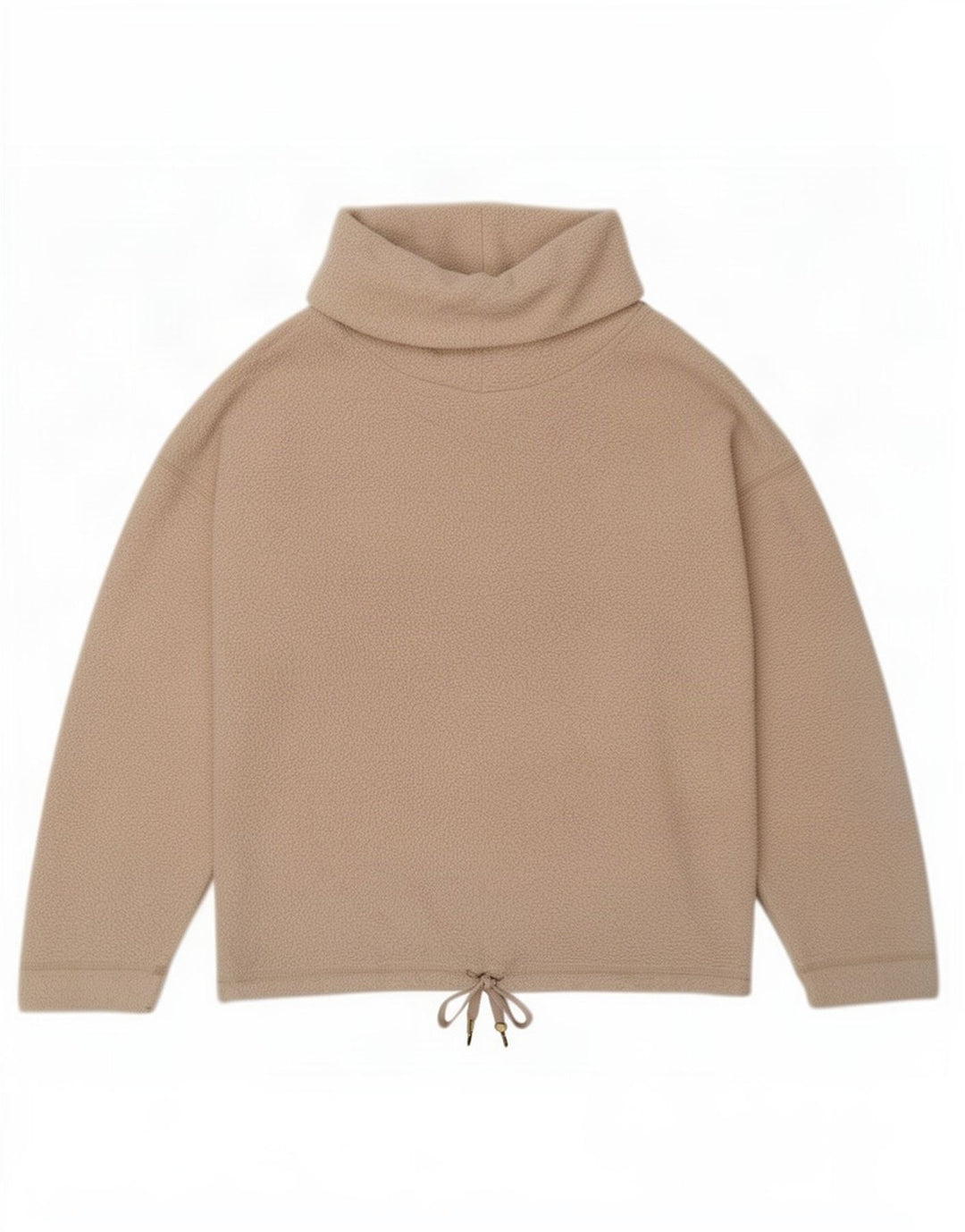 Marks & Spencer - Jersey de forro polar con cuello vuelto para mujer, talla 40, color beige medio