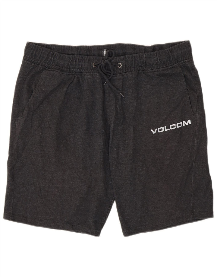 Volcom - Pantalones cortos deportivos para hombre, talla grande, gris
