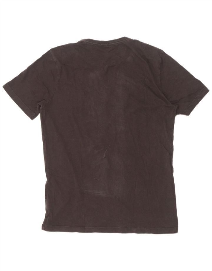 Puma Camiseta gráfica para hombre Top Medium Black Cotton