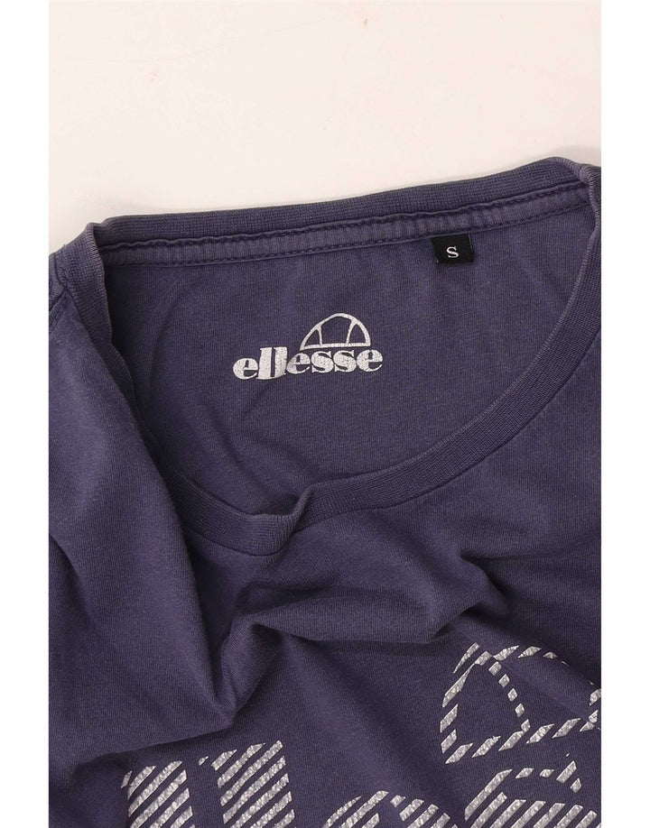 Ellesse - Camiseta gráfica para hombre, talla pequeña, azul marino
