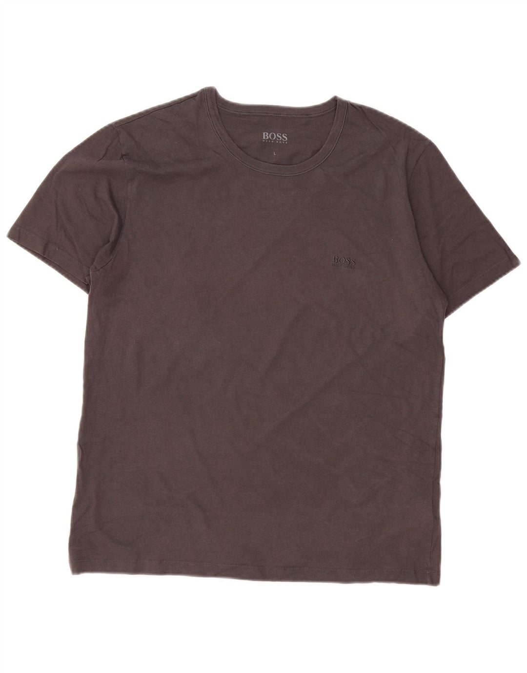 Camiseta HUGO BOSS Hombre Top Grande Gris Algodón