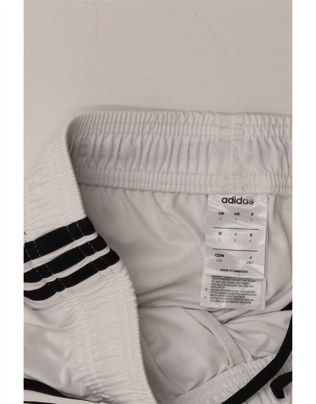 Adidas Mens Climalite Sport Shorts Grande Blanco Poliéster