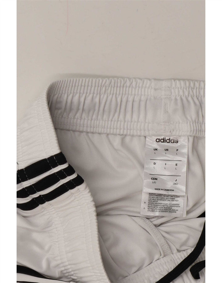 Adidas Mens Climalite Sport Shorts Grande Blanco Poliéster