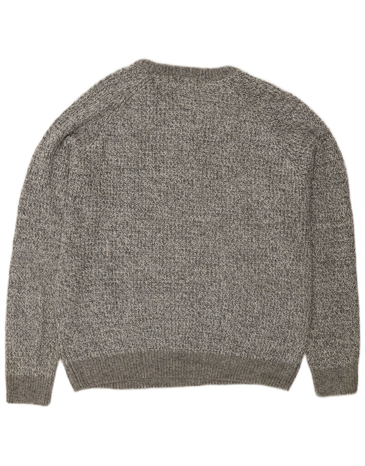 Marks & Spencer Suéter De Cuello Redondo Para Mujer Grande Gris Moteado Clásico