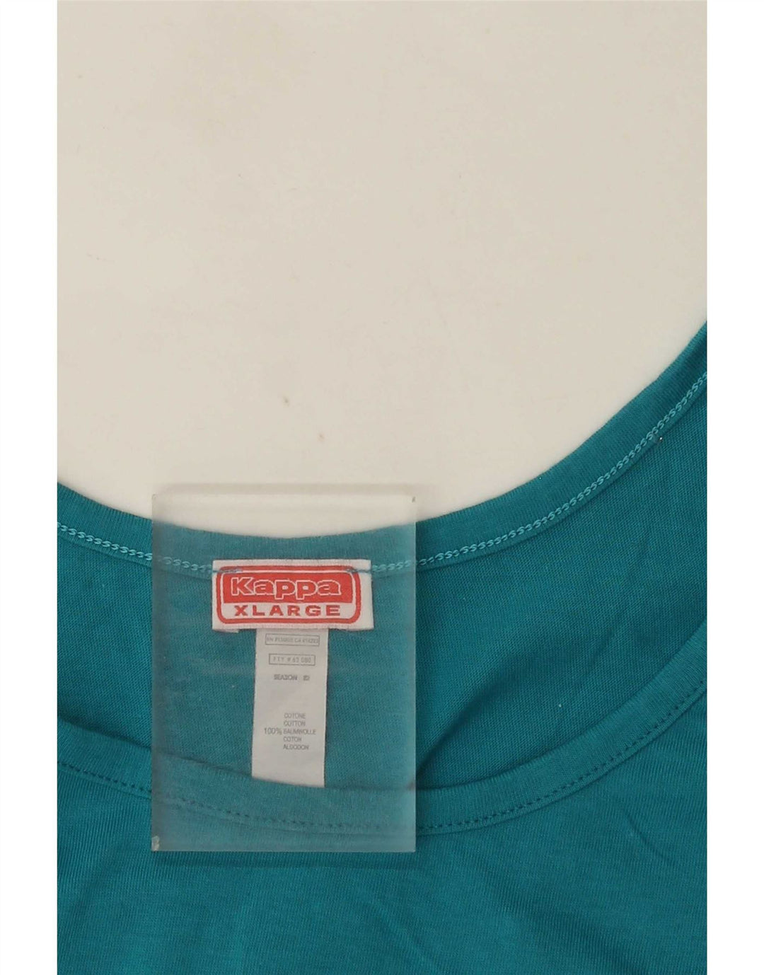 Kappa Hombre Chaleco Top XL Azul Algodón