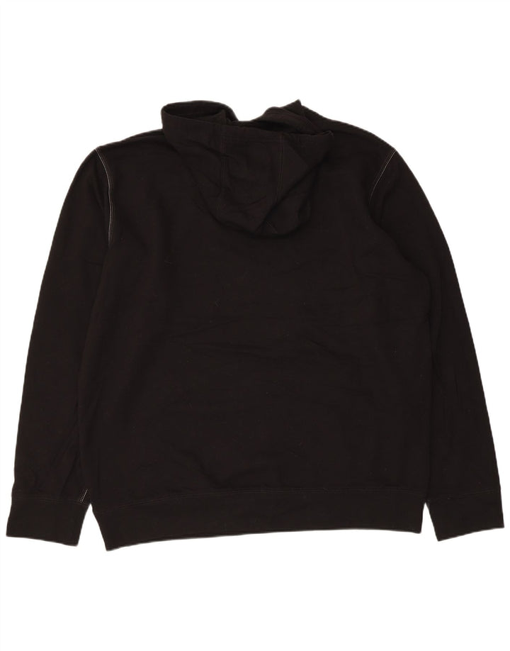 Eddie Bauer - Sudadera con capucha para hombre, talla grande, algodón negro