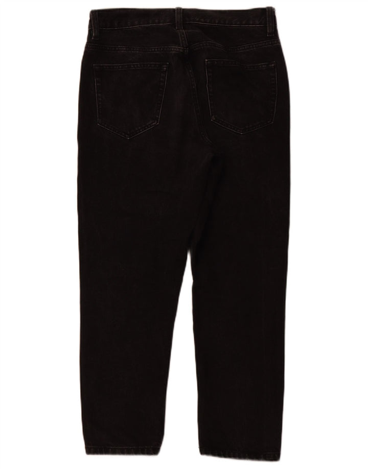 ZARA Vaqueros Cropped Hombre EU 36 XS W29 L25 Algodón Negro