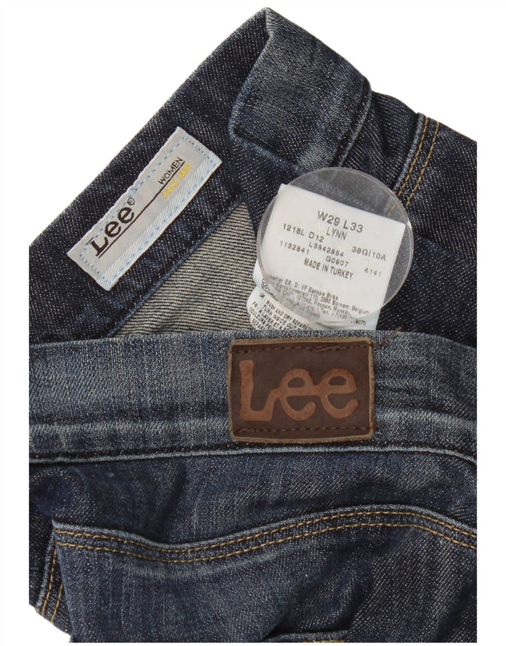 Lee Vaqueros Rectos Lynn Mujer W29 L29 Algodón Azul