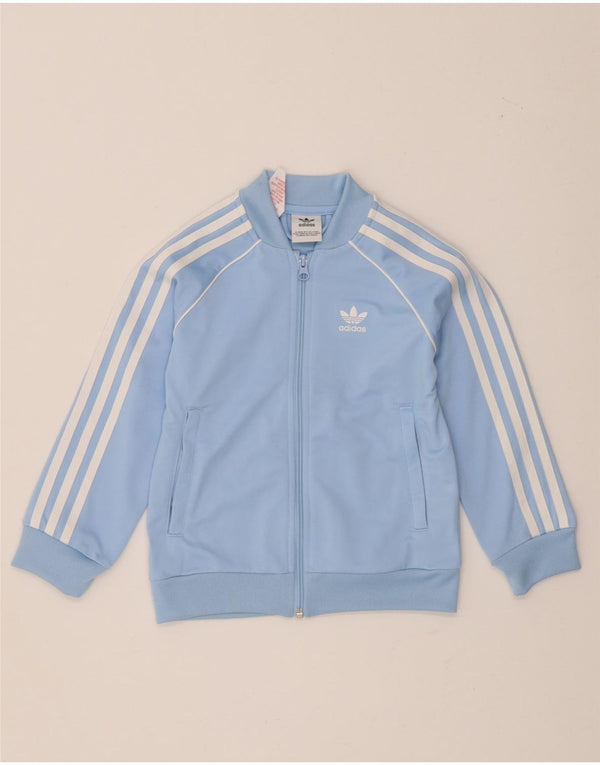 Adidas Chaqueta de chándal para niño 5-6 años Azul Poliéster